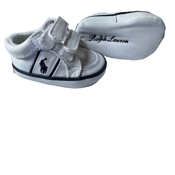 Ralph Lauren Other - Ralph Lauren White Baby Shoes Size 1